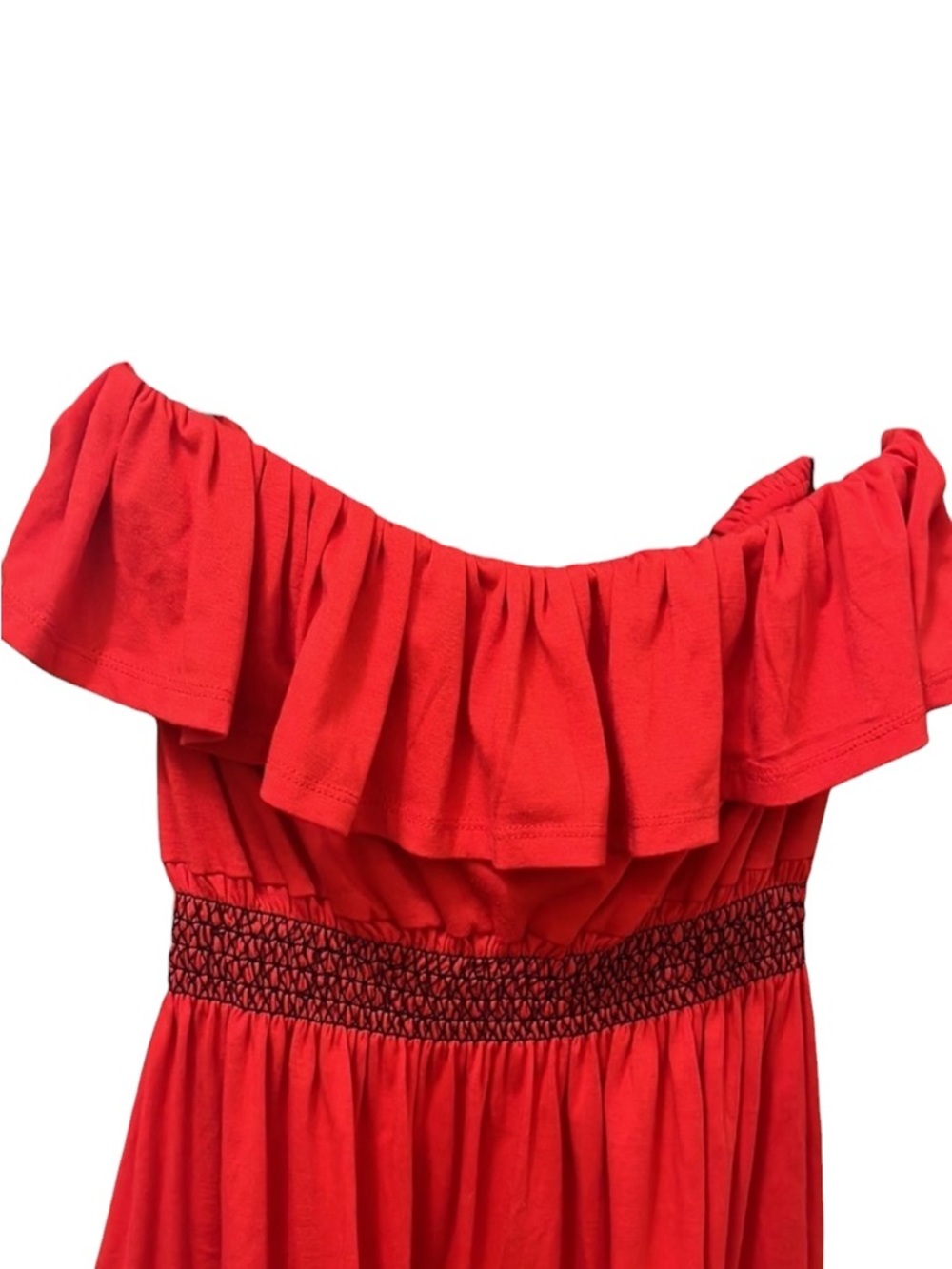 Bongo Red Strapless Mini Dress - Picture 2 of 5